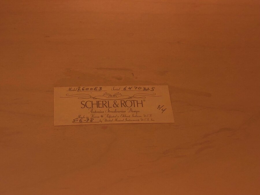 scherl and roth serial numbers